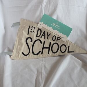 Pillowfort Cream '1st Day of School' Banner NEW
